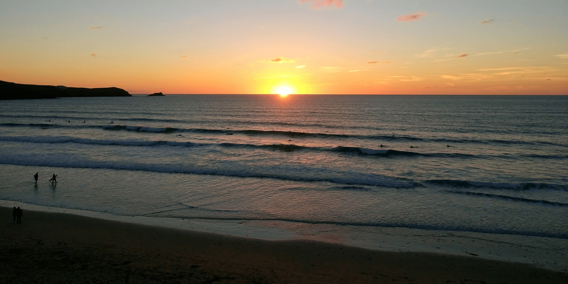 Fistral Beach Newquay Sunset
